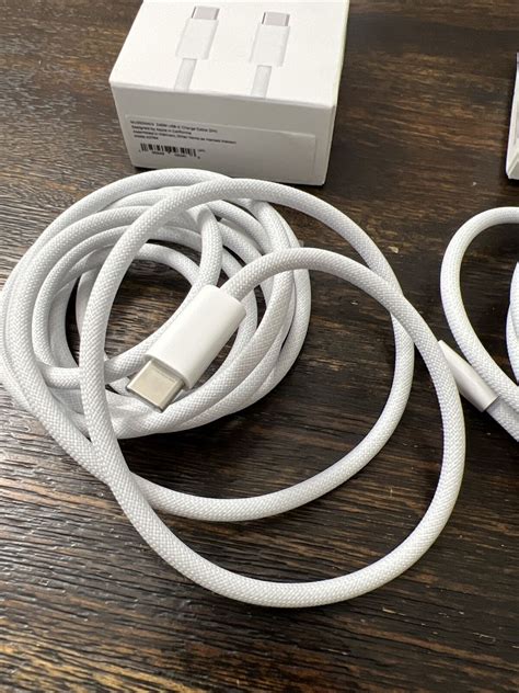 Genuine Apple 240w Usb C Charge Cable 2m Lot Of 2 ‎mu2g3ama Preowned 195949093418 Ebay