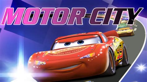 Disney Cars Piston Cup Motor City Speedway Race Pit Stop Game Youtube