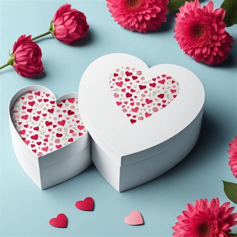 Premium Photo Heart Shaped Box With Roses