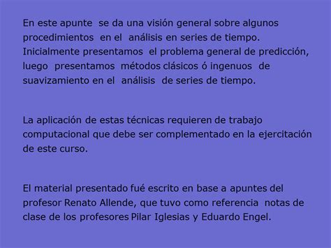 M Todos Elementales De Procesamiento De Series De Tiempo