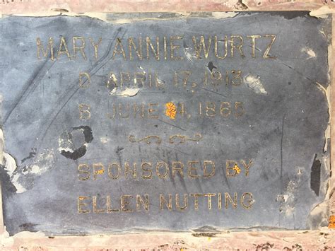 Mary Annie Seifert Wurtz Find A Grave Memorial