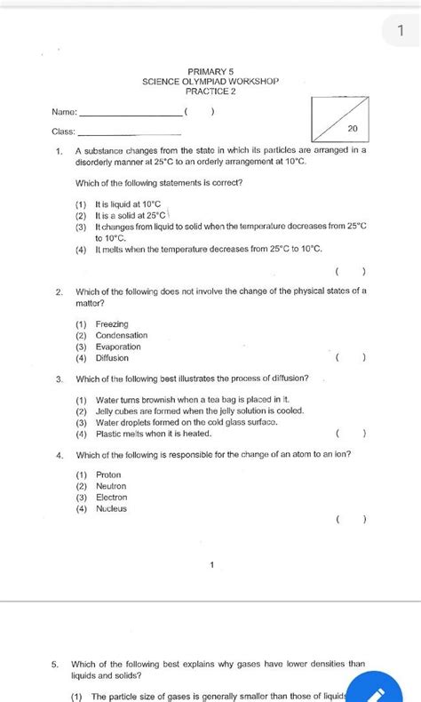 Science Olympiad Past Year Papers Hobbies And Toys Books And Magazines Assessment Books On Carousell