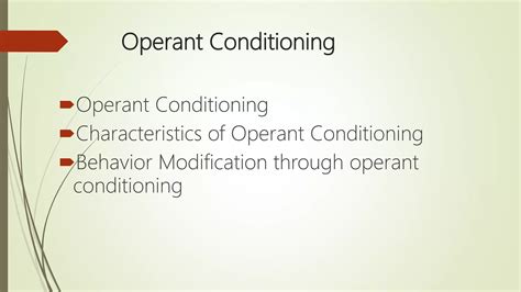 Operant Conditioning Ppt