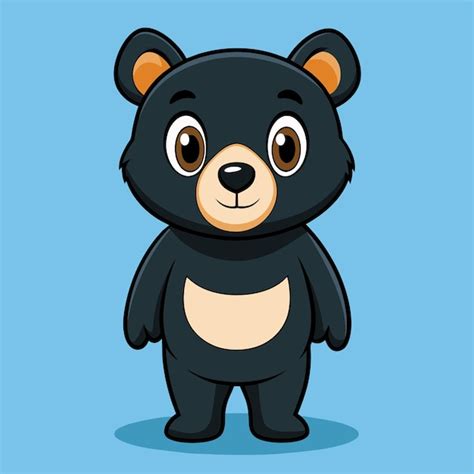 Una Caricatura De Un Oso Con Una Camisa Que Dice Oso Vector Premium