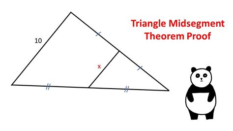 Triangle Midsegment Theorem Proof Geometry Video Youtube