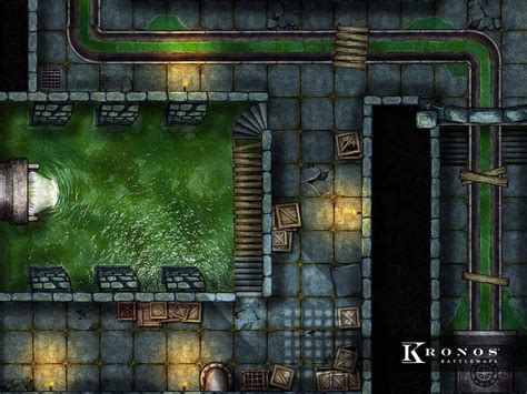 City Sewers Digital Battlemap Battlemap Dnd Battle Map Dandd 5e Roll20 Fantasy Grounds