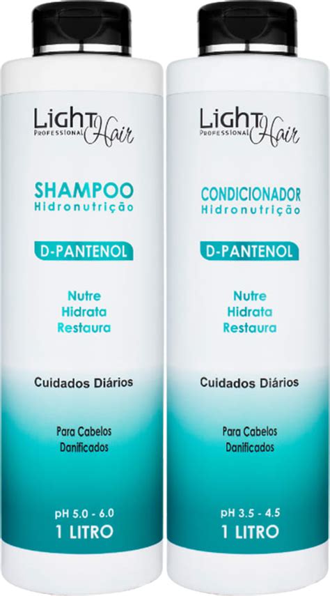 Kit Light Hair Professional D Pantenol Nutrição Duo Salon Beleza na Web