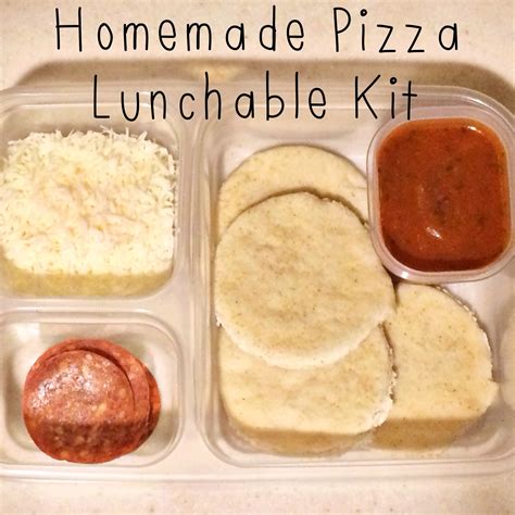 Homemade Pizza Lunchable Kit Easy Healthy Meal Prep Food Help