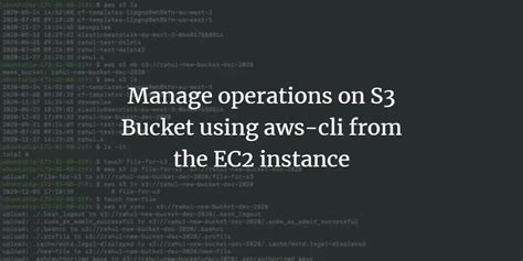 How To Access Aws S Bucket Using Cli At Connie Thelma Blog