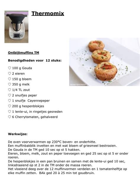 Thermomic Recepten Thermomix Eten