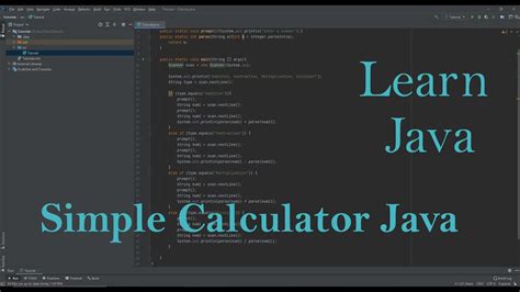 Create A Simple Calculator In Java Youtube