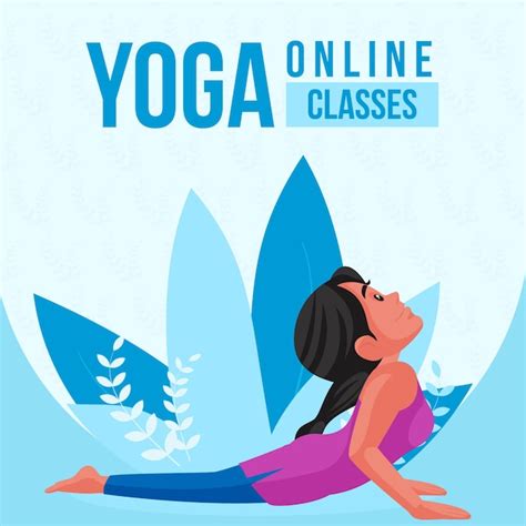 Premium Vector Banner Design Of Yoga Online Classes