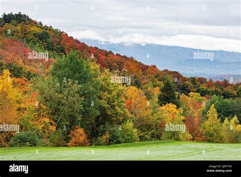 USA, Vermont, Fall foliage on Mount Mansfield Stock Photo - Alamy