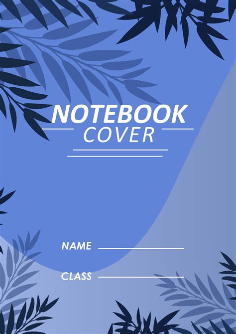 WORD of Blue Notebook Cover.docx | WPS Free Templates