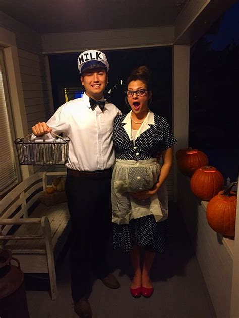 Milkman And Pregnant Lady Costume Telegraph