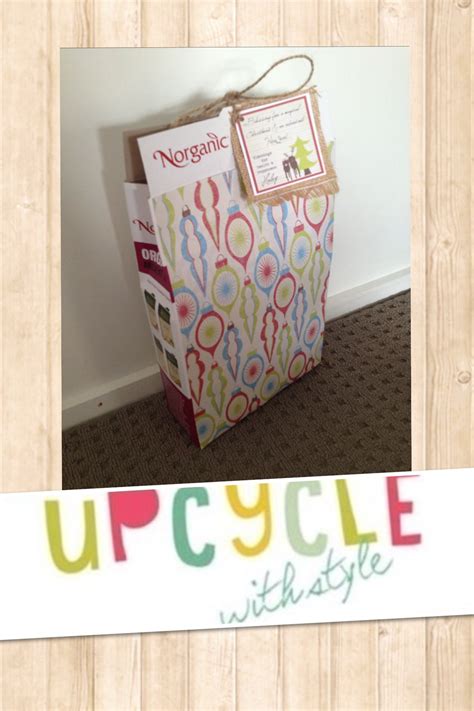 Upcycled Cereal Box Gift Box Upcyclewithstyle Au Upcycle