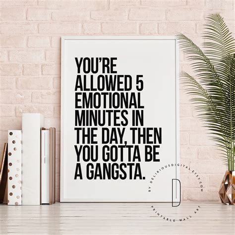 Rap Poster Rap Art Rap Quotes Wall Art Gangster Rap Sign | Etsy