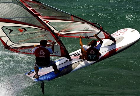 Skrivbordsbild Vindsurfing Båt Segling Ladda Ner Skrivbordsbilder