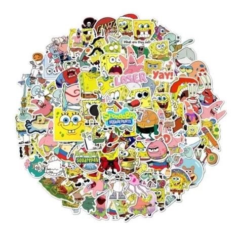 Ripley Stickers Bob Esponja Set Unidades