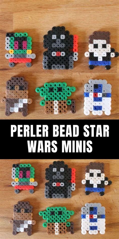 Perler Bead Star Wars Minis Melt Beads Patterns Easy Perler Bead