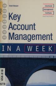 Key Account Management In A Week Stewart Grant Business Coach