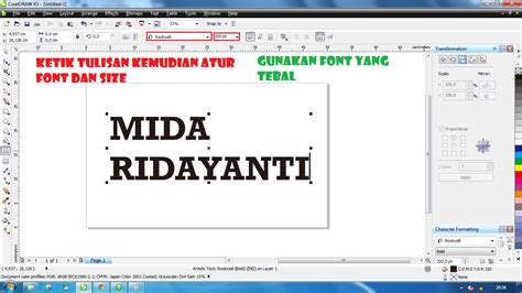 Membuat Teks D Pada Corel Draw Blog Informatika