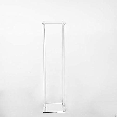 Amazon BalsaCircle 40 Inch Tall Clear Crystal Rectangular Stand