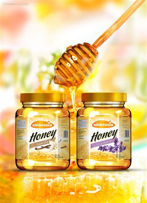 Honey Packaging Design Concept By Anastasia Ziemba Via Behance Honey