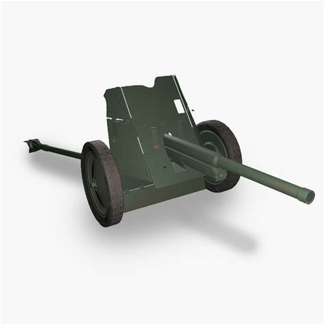 modelo 3d Arma antitanque soviética gameready TurboSquid 1809926