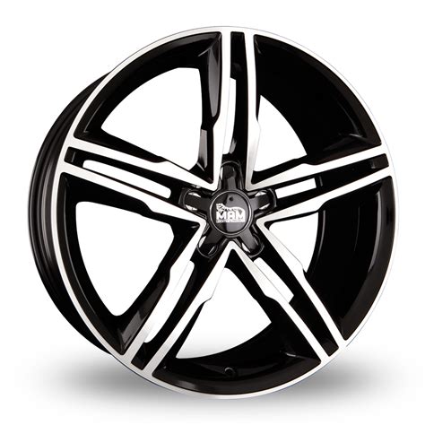 Mam A Gloss Black Polished Face Alloy Wheels Wheelbase