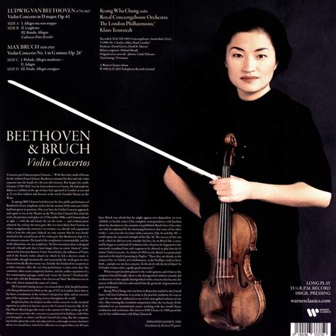 Lp Beethoven Violin Concerto Op Bruch