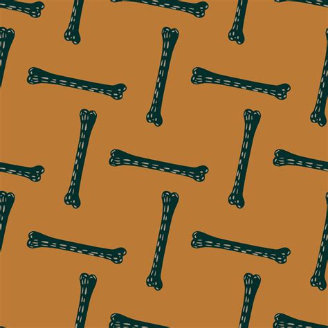 Scrapbook creative seamless pattern with cartoon dark grey bones ...