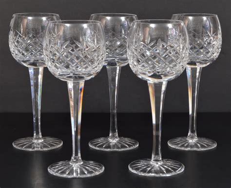 Lot Waterford Lismore Balloon Wine Glasses