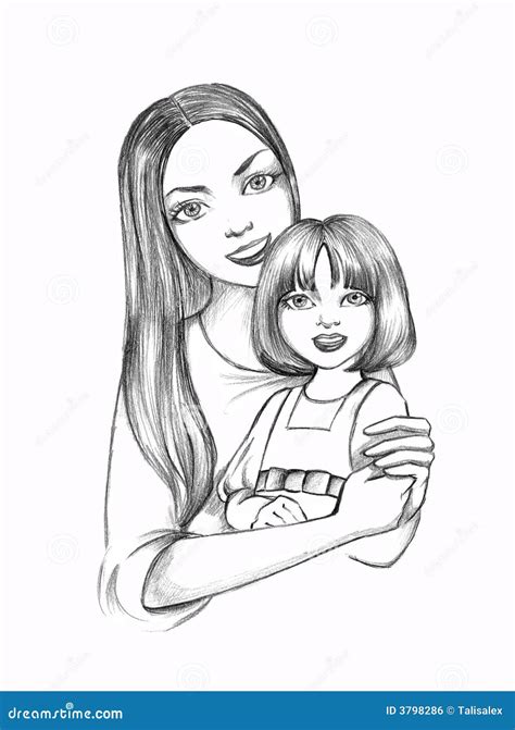 Mother And Daughter Drawing With Colour Coloring Pages Birthday Dad