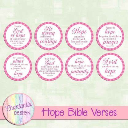 Free Bible Verses in a Hope Theme for Digital Scrapbooking