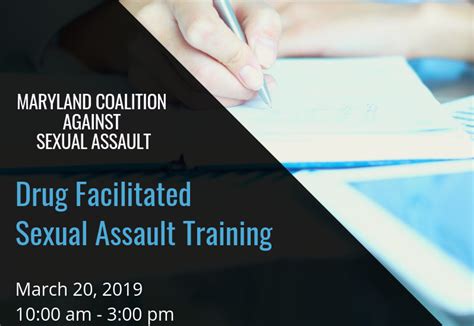 Mcasas Drug Facilitated Sexual Assault Training March 2019