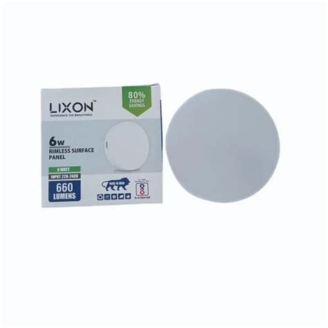 Lixon W Single Color In Rimless Surface Led Panel Light Cool