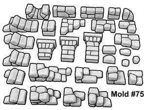 Fantasy Making Hirst Arts Mold 75 Ruined Fieldstone