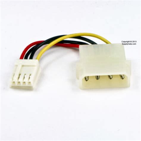 Pin Molex To Floppy Drive Pin Power Adapter Cable Ebay