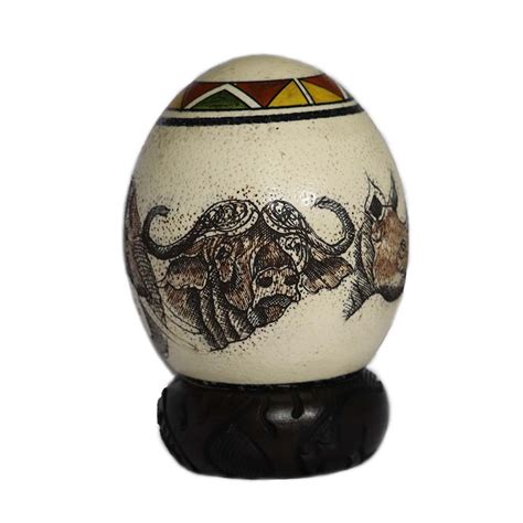 Hand Painted Africa Big Five Ostrich Egg Wanderlust Magazine