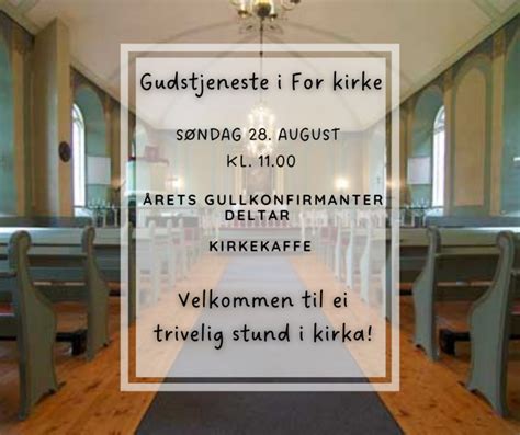 Gudstjeneste I For Kirke Stod