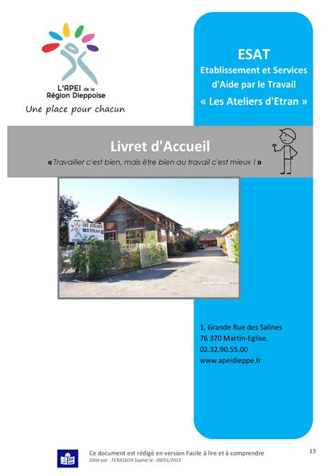 Informations sur les établissements et services de lassociation de l