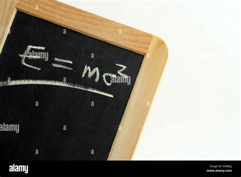 Slate Tablet With Albert Einsteins Famous Equation E Mc Relating