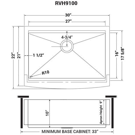 30 Inch Apron Front Workstation Farmhouse Kitchen Sink 16 Gauge