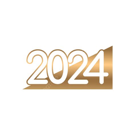 รูปข้อความสีทอง 2024 เวกเตอร์ Png 2024 ทอง ข้อความภาพ Png และ