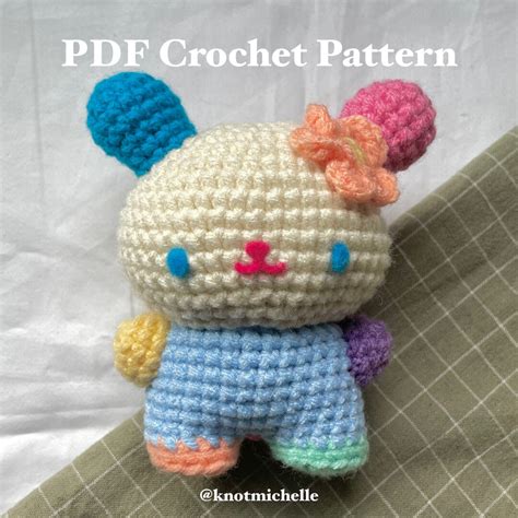 Colourful Bunny Crochet Pattern digital Download PDF Pattern - Etsy