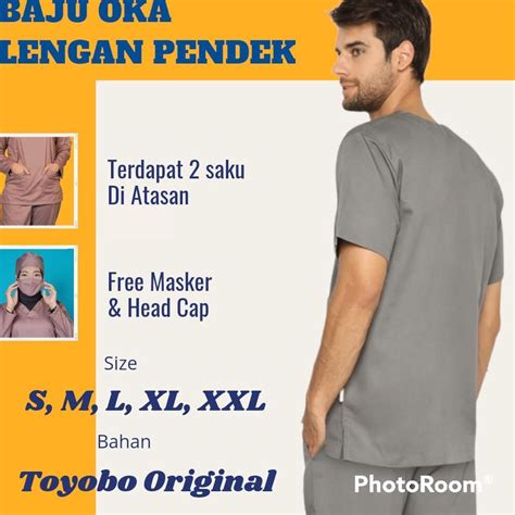 Jual Baju Ok Oka Lengan Pendek Medical Scrub Baju Jaga Dokter Nakes