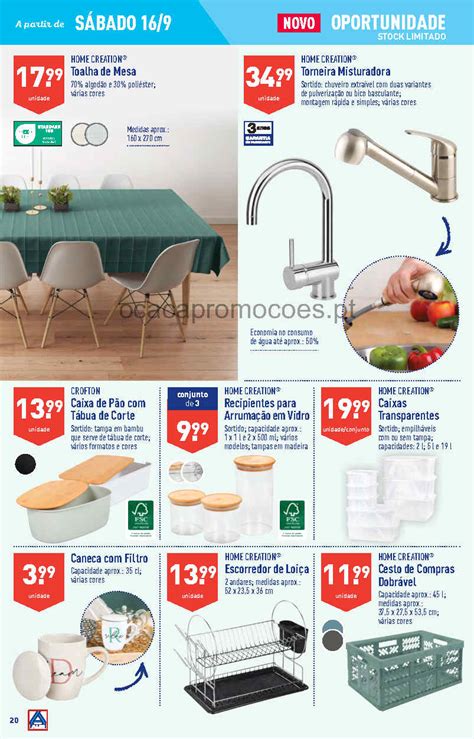 Folheto ALDI BAZAR Cozinha Antevisão Promoções 16 setembro a 19