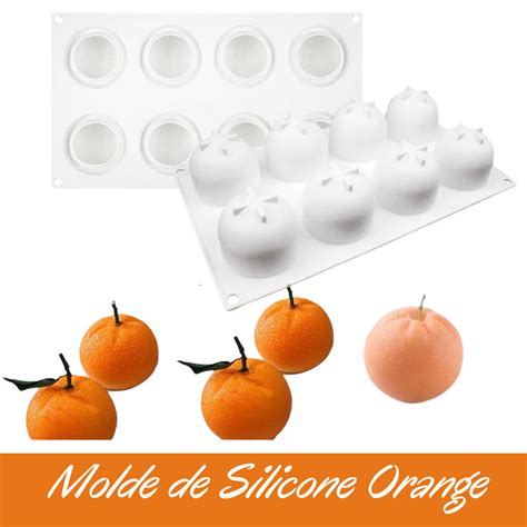 Molde De Silicone Orange 08 Cavidades Loja Do Silicone