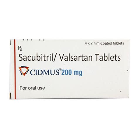 Cidmus 200 Mg Tablets At Rs 500box Sacubitrilvalsartan Tablets In